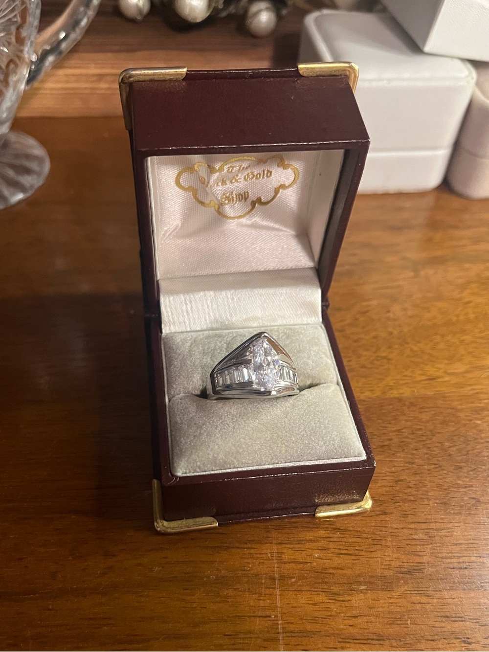 Size 8 Statement Ring | Large Cubic Zirconia Solitaire